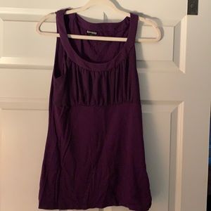 Adorable purple Express tank